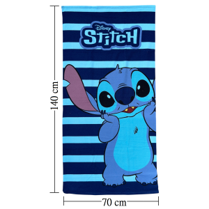 TELO MARE STITCH DISNEY ASCIUGAMANO PER BAMBINI IN MICROFIBRA CM 140X70 - JE14187AD