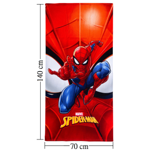 TELO MARE SPIDERMAN MARVEL ASCIUGAMANO PER BAMBINI IN MICROFIBRA CM 140X70 - JE12669AD