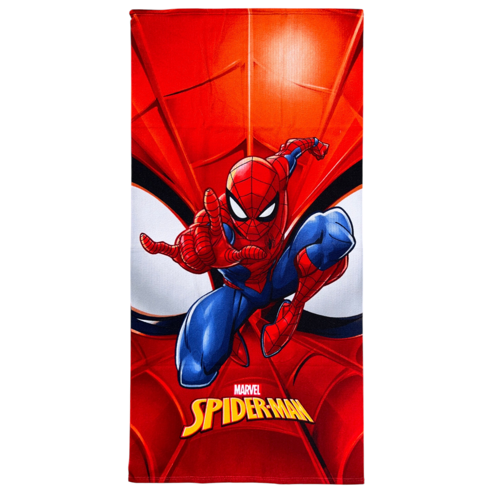 TELO MARE SPIDERMAN MARVEL ASCIUGAMANO PER BAMBINI IN MICROFIBRA CM 140X70 - JE12669AD