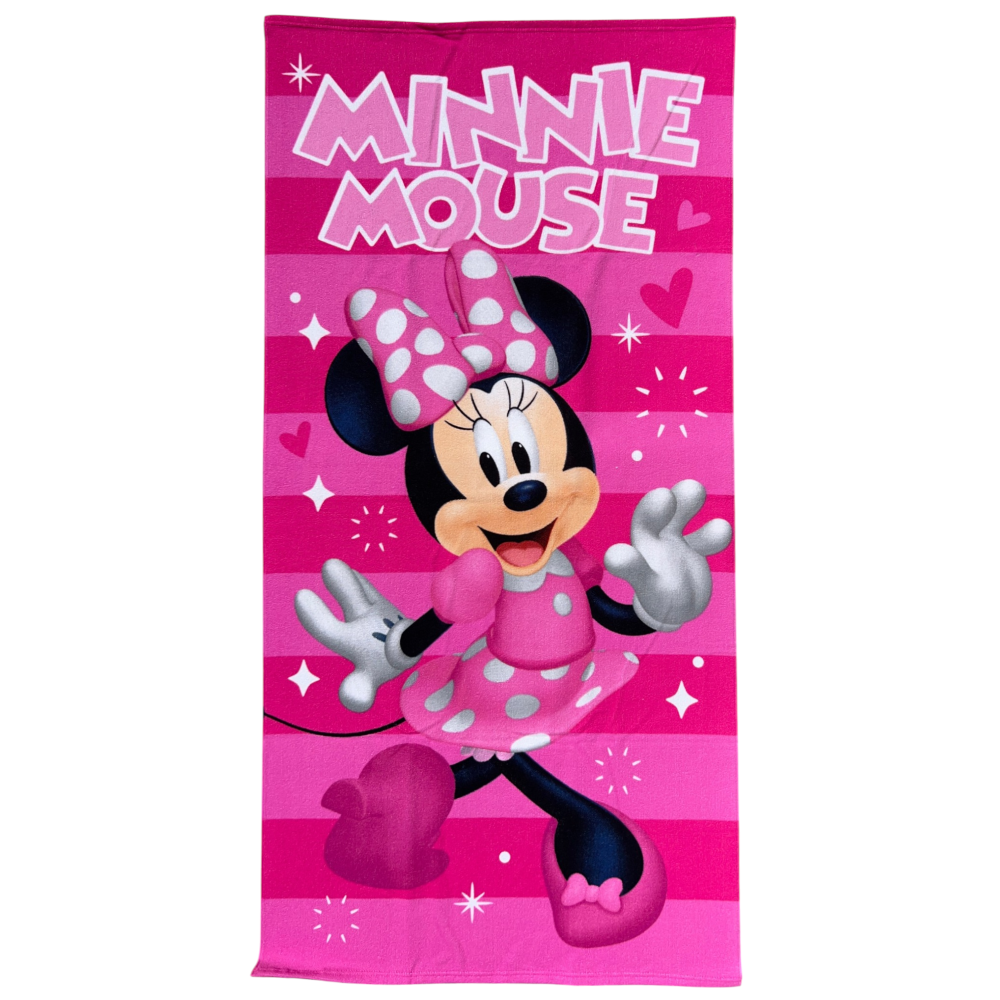 TELO MARE MINNIE DISNEY ASCIUGAMANO PER BAMBINE IN MICROFIBRA CM 140X70 - JE14181AD