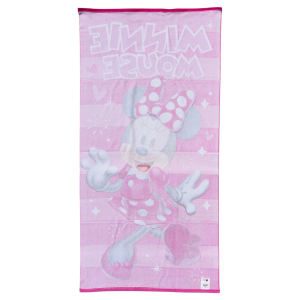 TELO MARE MINNIE DISNEY ASCIUGAMANO PER BAMBINE IN MICROFIBRA CM 140X70 - JE14181AD