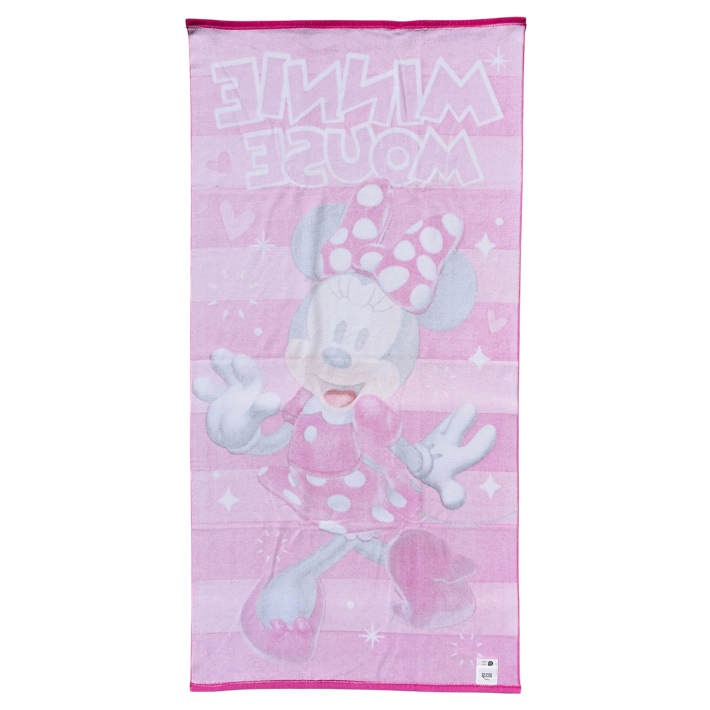 TELO MARE MINNIE DISNEY ASCIUGAMANO PER BAMBINE IN MICROFIBRA CM 140X70 - JE14181AD