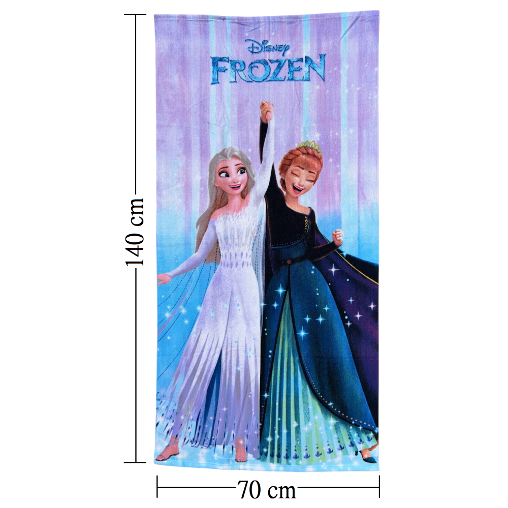 TELO MARE FROZEN DISNEY ASCIUGAMANO PER BAMBINE IN MICROFIBRA CM 140X70 - JE14183AD