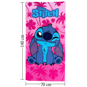 TELO MARE STITCH DISNEY ASCIUGAMANO PER BAMBINE IN MICROFIBRA CM 140X70 - JE14189AD