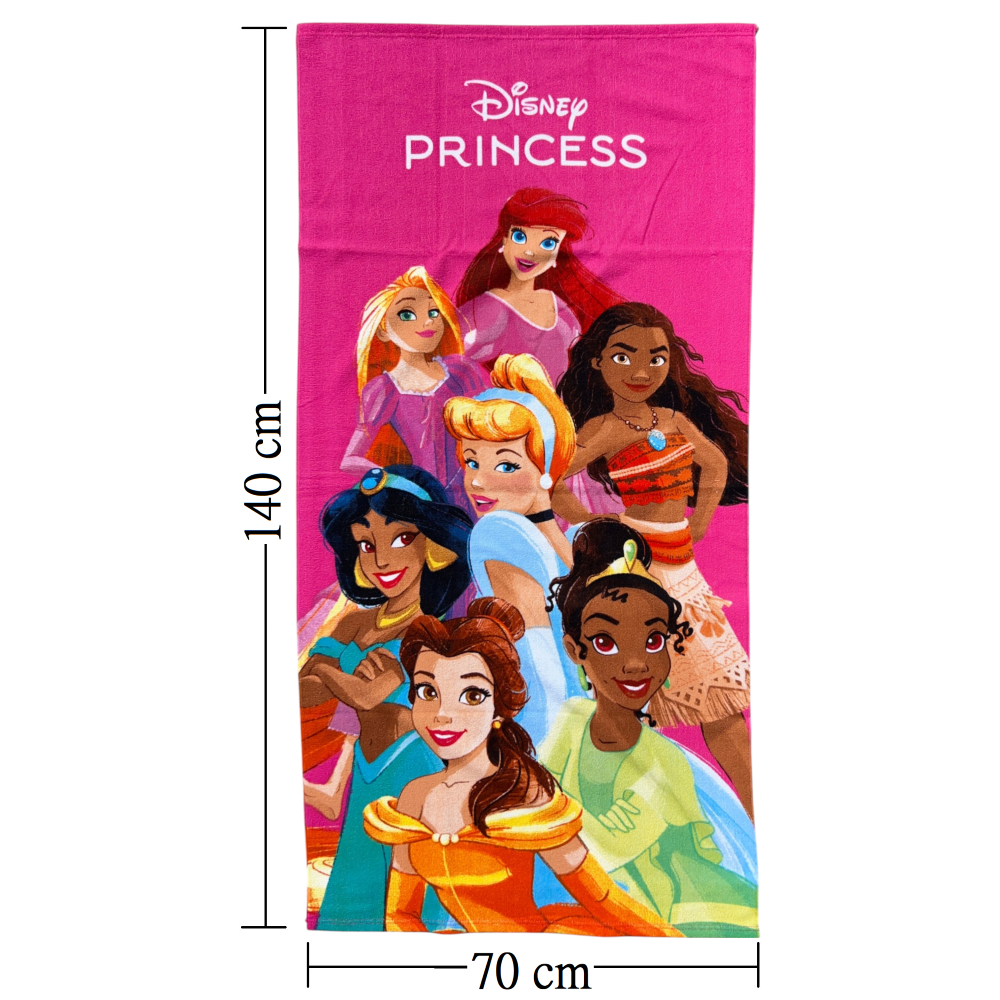 TELO MARE PRINCIPESSE DISNEY ASCIUGAMANO PER BAMBINE IN MICROFIBRA CM 140X70 - JE14190AD