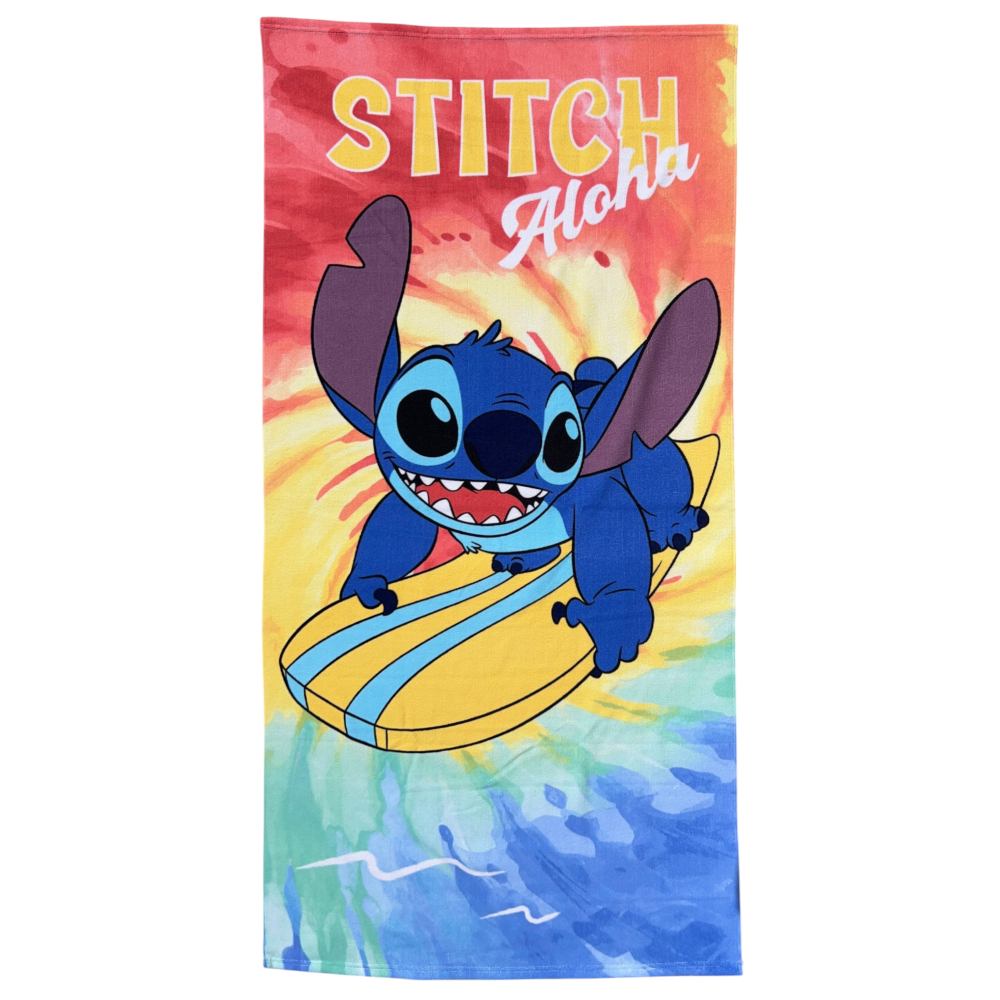 TELO MARE STITCH DISNEY ASCIUGAMANO PER BAMBINI IN MICROFIBRA CM 140X70 - JE14159AD