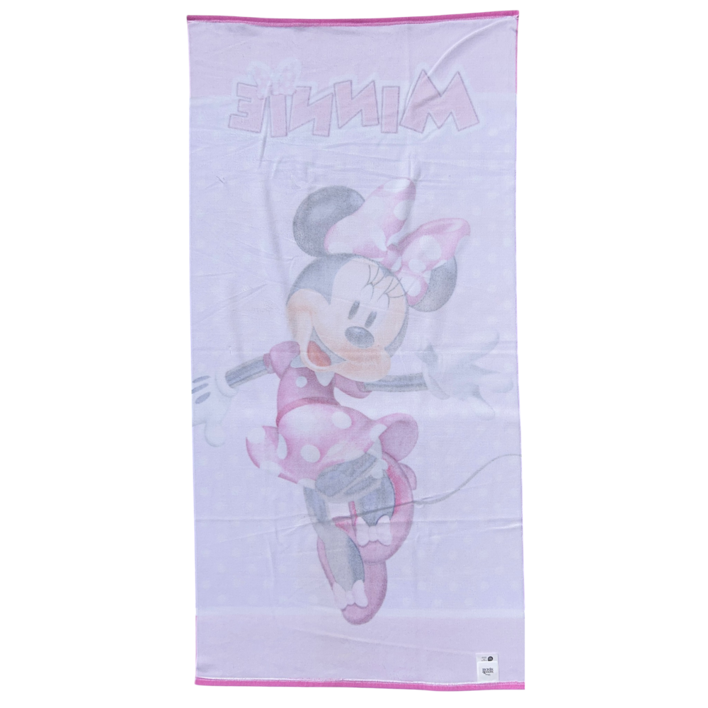 TELO MARE MINNIE DISNEY ASCIUGAMANO PER BAMBINE IN MICROFIBRA CM 140X70 - JE14180AD