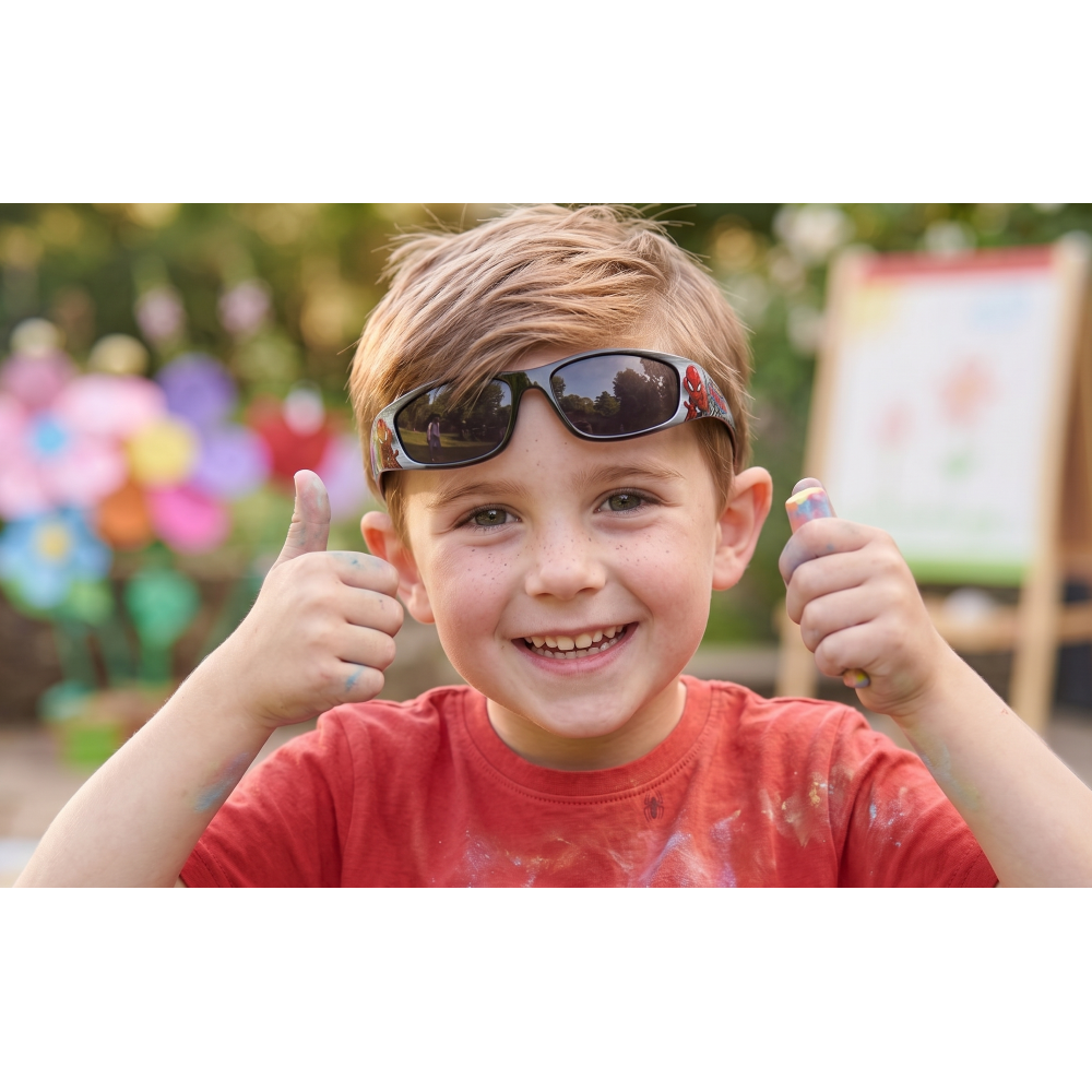 OCCHIALI DA SOLE SPIDERMAN MARVEL BAMBINO UV400 FILTRO 3 MONTATURA IN POLICARBONATO -  EZ25017