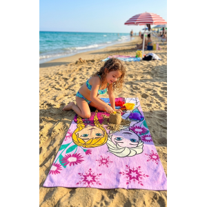 TELO MARE FROZEN DISNEY ASCIUGAMANO PER BAMBINI IN MICROFIBRA CM 140X70 - FRO2082