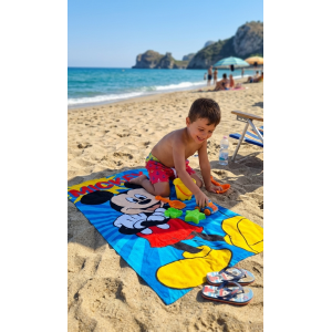 TELO MARE TOPOLINO DISNEY ASCIUGAMANO PER BAMBINI IN MICROFIBRA CM 140X70 - MIC1709