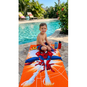TELO MARE SPIDERMAN MARVEL ASCIUGAMANO PER BAMBINI IN MICROFIBRA CM 140X70 - JE11532AD