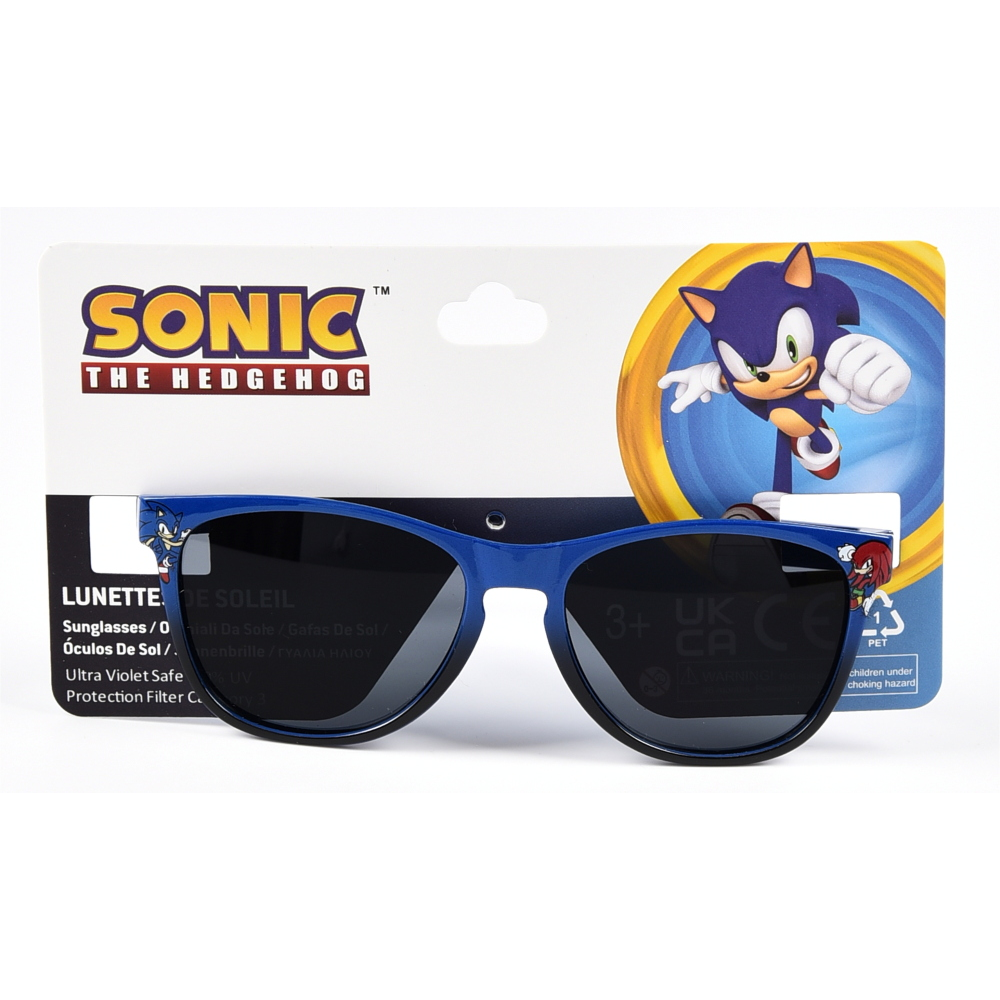OCCHIALI DA SOLE SONIC E KNUCKLES BAMBINO UV400 FILTRO 3 MONTATURA IN POLICARBONATO -  EZ25009