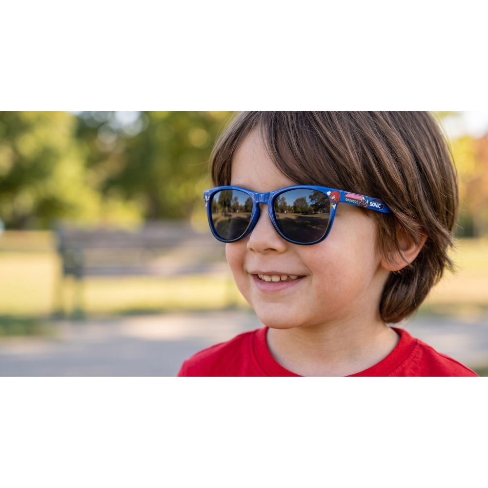 OCCHIALI DA SOLE SONIC E KNUCKLES BAMBINO UV400 FILTRO 3 MONTATURA IN POLICARBONATO -  EZ25009