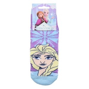 CALZINI ANTISCIVOLO FROZEN DISNEY IN MISTO COTONE 3 PAIA ASSORTITI BAMBINE 23/34 - HY06057