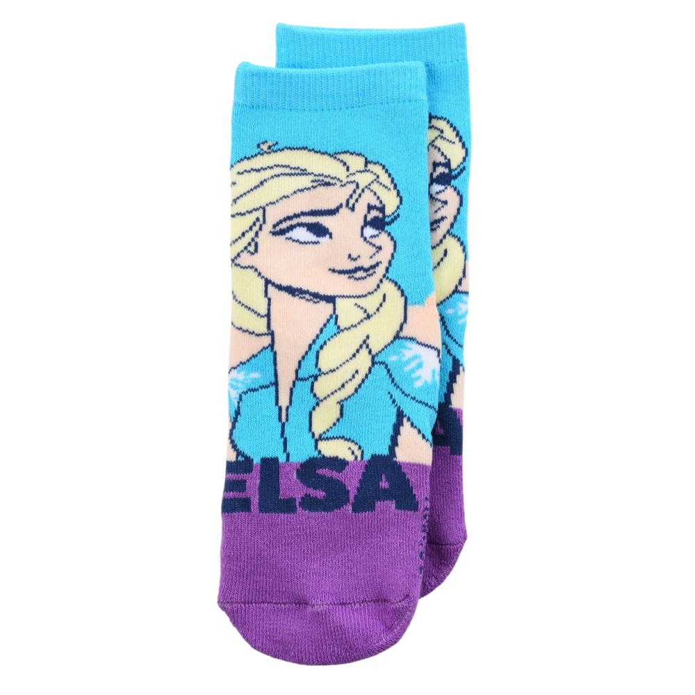 CALZINI ANTISCIVOLO FROZEN DISNEY IN MISTO COTONE 3 PAIA ASSORTITI BAMBINE 23/34 - HY06057