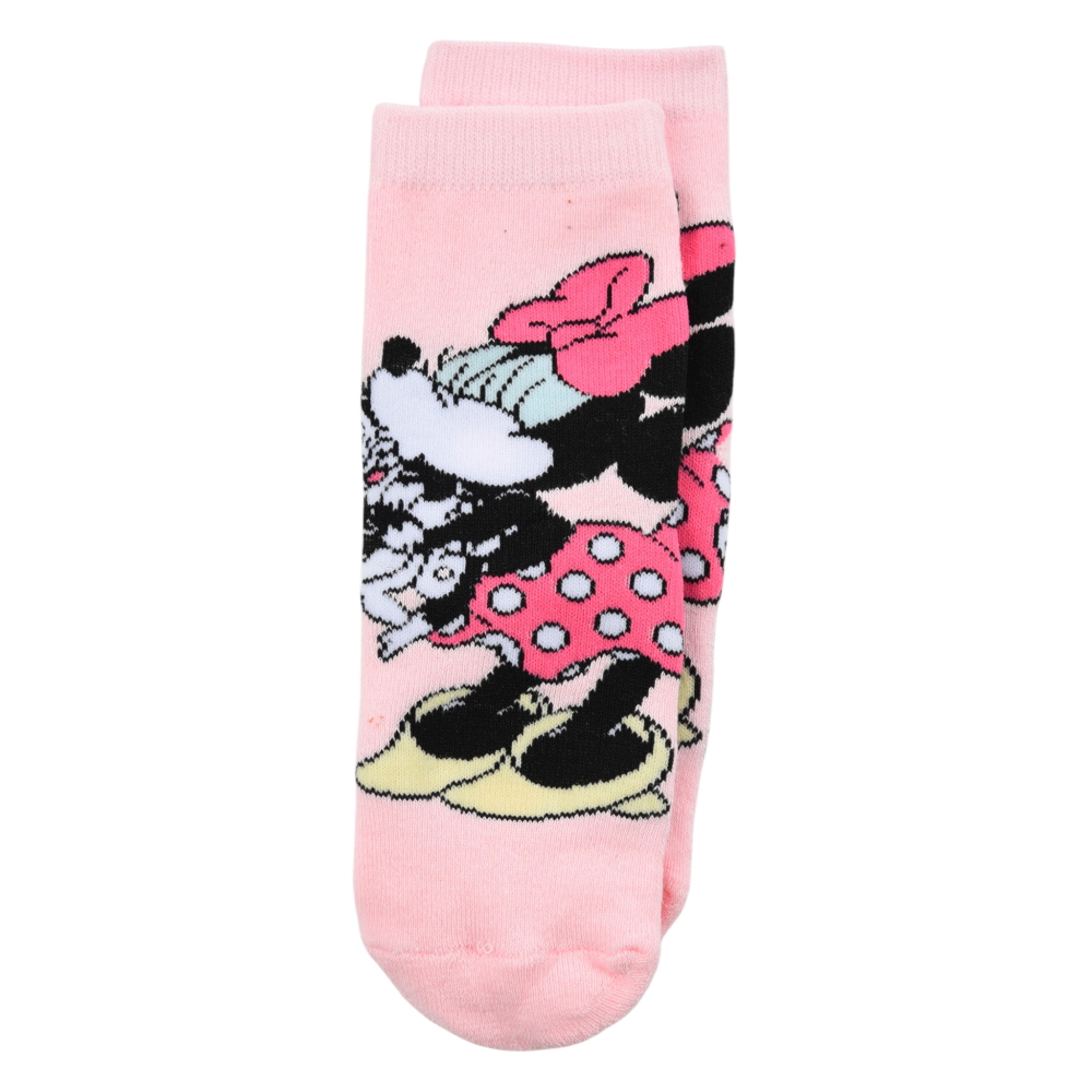 CALZINI ANTISCIVOLO MINNIE DISNEY IN MISTO COTONE 3 PAIA ASSORTITI BAMBINE 23/34 - HY06063