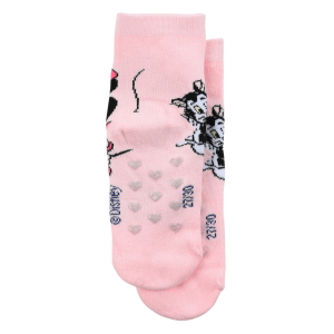 CALZINI ANTISCIVOLO MINNIE DISNEY IN MISTO COTONE 3 PAIA ASSORTITI BAMBINE 23/34 - HY06063