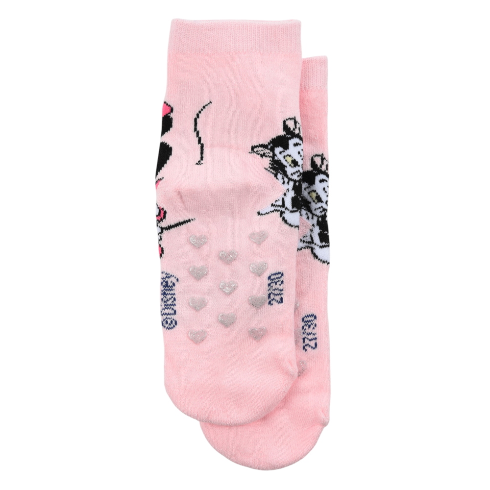 CALZINI ANTISCIVOLO MINNIE DISNEY IN MISTO COTONE 3 PAIA ASSORTITI BAMBINE 23/34 - HY06063