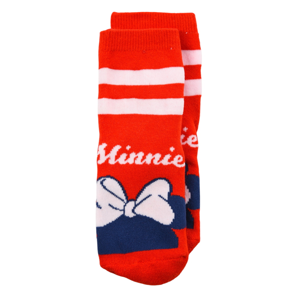 CALZINI ANTISCIVOLO MINNIE DISNEY IN MISTO COTONE 3 PAIA ASSORTITI BAMBINE 23/34 - HY06063