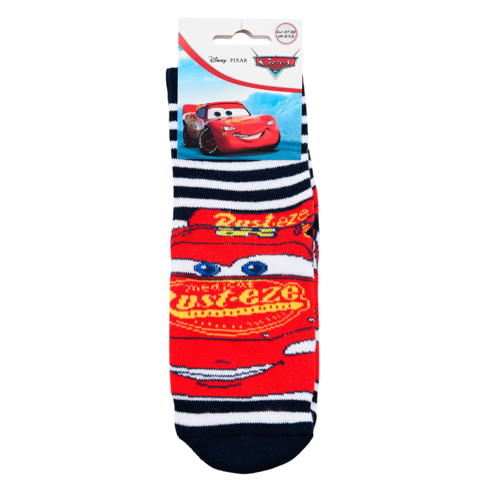 CALZINI ANTISCIVOLO CARS DISNEY IN MISTO COTONE 3 PAIA ASSORTITI BAMBINI 23/34 - HY06071