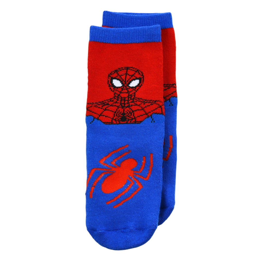 CALZINI ANTISCIVOLO SPIDERMAN MARVEL IN MISTO COTONE 3 PAIA ASSORTITI BAMBINI 23/34 - HY06065