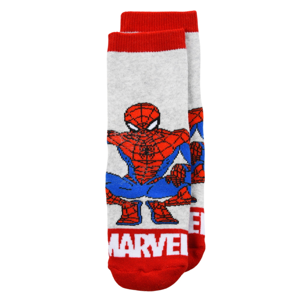 CALZINI ANTISCIVOLO SPIDERMAN MARVEL IN MISTO COTONE 3 PAIA ASSORTITI BAMBINI 23/34 - HY06065