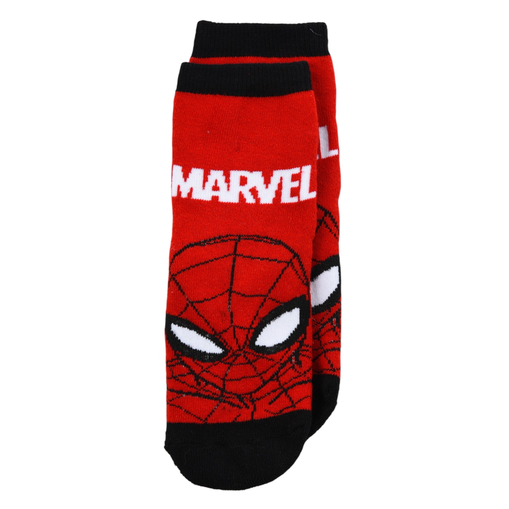 CALZINI ANTISCIVOLO SPIDERMAN MARVEL IN MISTO COTONE 3 PAIA ASSORTITI BAMBINI 23/34 - HY06065