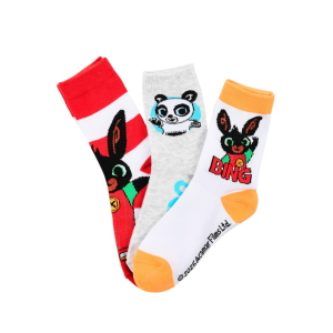 CALZINI BING E PANDO IN MISTO COTONE 3 PAIA ASSORTITI BAMBINI 19/30 - HY06049/2