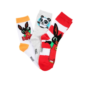 CALZINI BING E PANDO IN MISTO COTONE 3 PAIA ASSORTITI BAMBINI 19/30 - HY06049/2