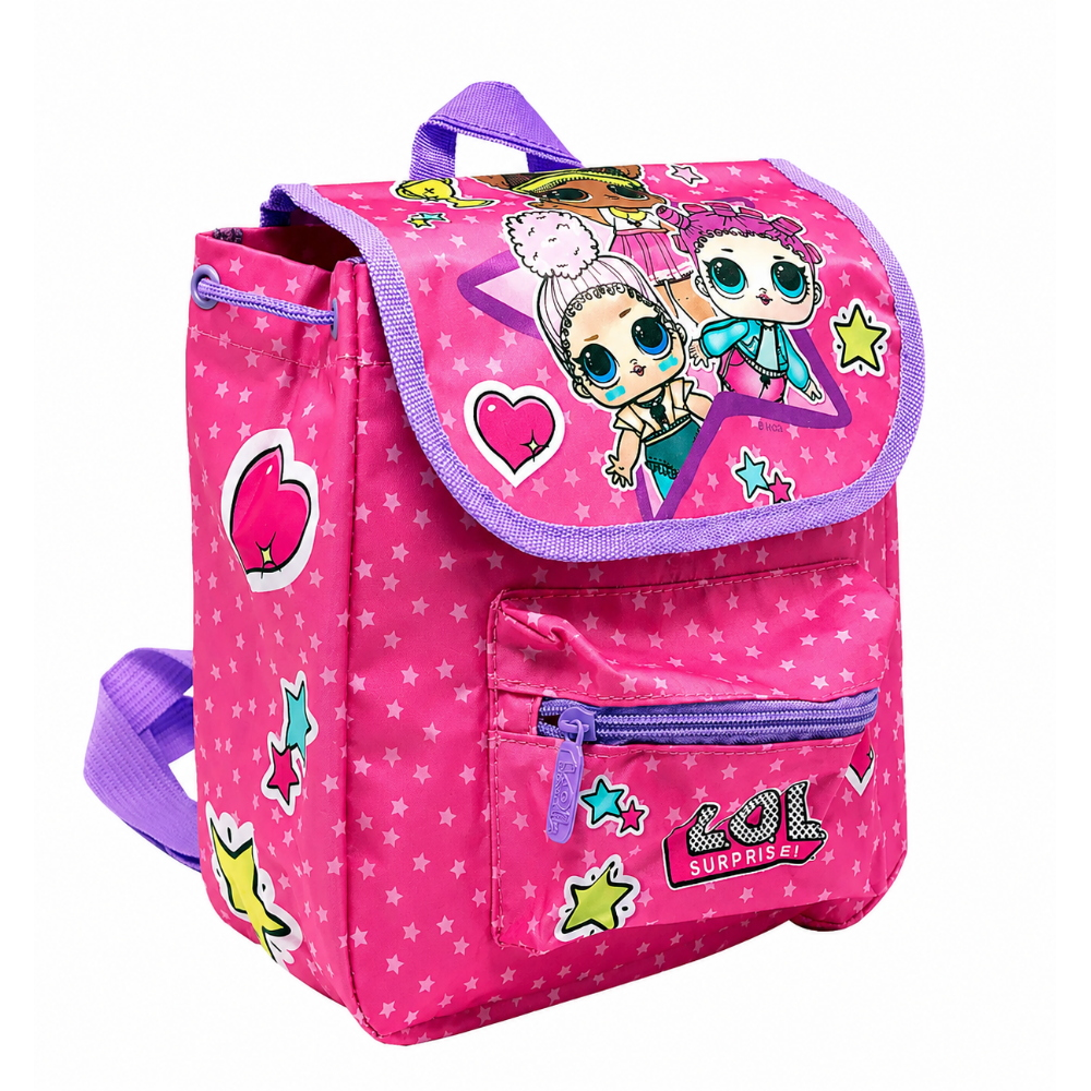 ZAINO ATHLETIC TRENDY LOL SUPRISE BAMBINA ASILO BORSA SCUOLA TEMPO LIBERO CM.20X20X9 - B99195MC