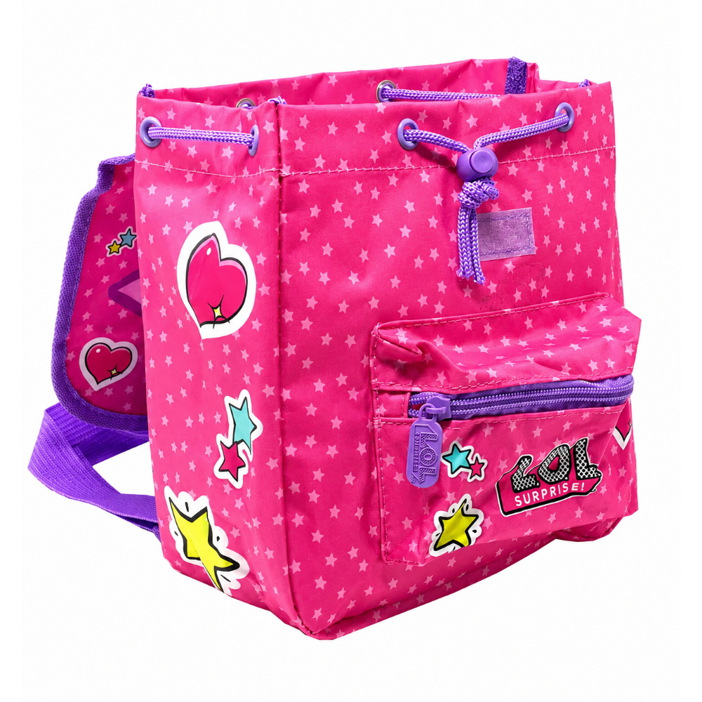 ZAINO ATHLETIC TRENDY LOL SUPRISE BAMBINA ASILO BORSA SCUOLA TEMPO LIBERO CM.20X20X9 - B99195MC