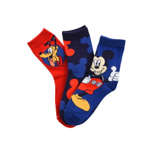 CALZINI TOPOLINO PLUTO DISNEY IN MISTO COTONE 3 PAIA ASSORTITI BAMBINI 23/34 - HY06034/1