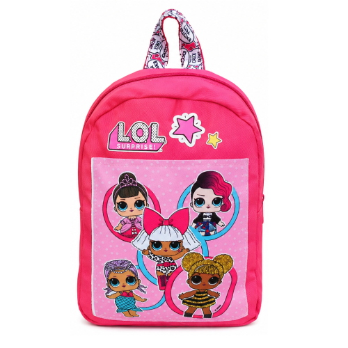 ZAINO LOL SUPRISE TESSUTO JEANS DENIM BAMBINA ASILO BORSA SCUOLA TEMPO LIBERO CM.28X21 - B99217MC