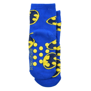 CALZINI ANTISCIVOLO BATMAN IN MISTO COTONE SINGOLO PAIA BAMBINI 27/30 - HY06052/BLU