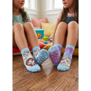 CALZINI ANTISCIVOLO FROZEN DISNEY IN MISTO COTONE 3 PAIA ASSORTITI BAMBINE 23/34 - HY06057