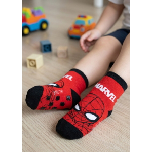 CALZINI ANTISCIVOLO SPIDERMAN MARVEL IN MISTO COTONE 3 PAIA ASSORTITI BAMBINI 23/34 - HY06065