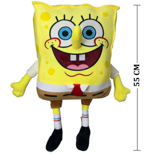 PELUCHE SPONGEBOB MORBIDO PUPAZZO 55 CM IN FIBRA RICICLATA - PTS1818/35