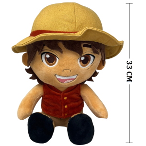 PELUCHE LUFFY ONE PIECE LIVE ACTION MORBIDO PUPAZZO 33 CM IN FIBRA RICICLATA - 860005761