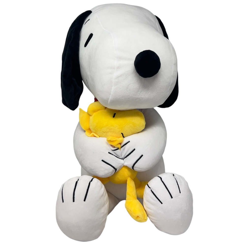 PELUCHE SNOOPY CON WOODSTOCK MORBIDO PUPAZZO DA 44 CM  - PTS0305/58