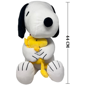 PELUCHE SNOOPY CON WOODSTOCK MORBIDO PUPAZZO DA 44 CM  - PTS0305/58