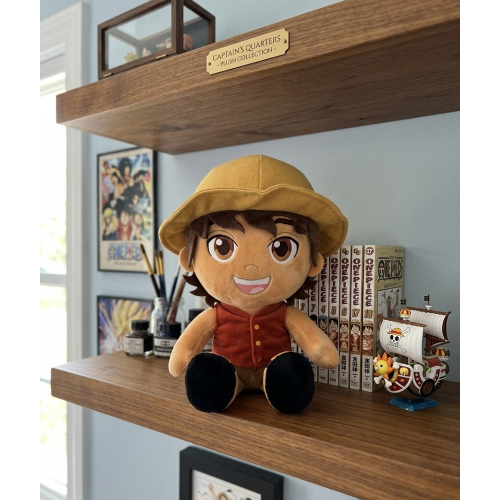 PELUCHE LUFFY ONE PIECE LIVE ACTION MORBIDO PUPAZZO 33 CM IN FIBRA RICICLATA - 860005761