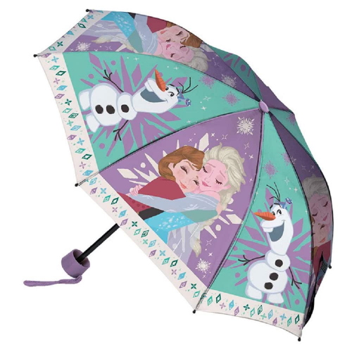 OMBRELLO PIEGHEVOLE FROZEN II DISNEY ELSA ANNA 8 RAGGI BAMBINA - D04587MC