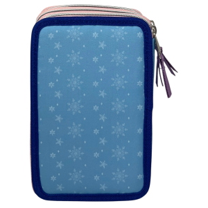 ASTUCCIO SCUOLA FROZEN DISNEY MULTISCOMPARTO 3 ZIP PORTACOLORI GIOTTO - 5556