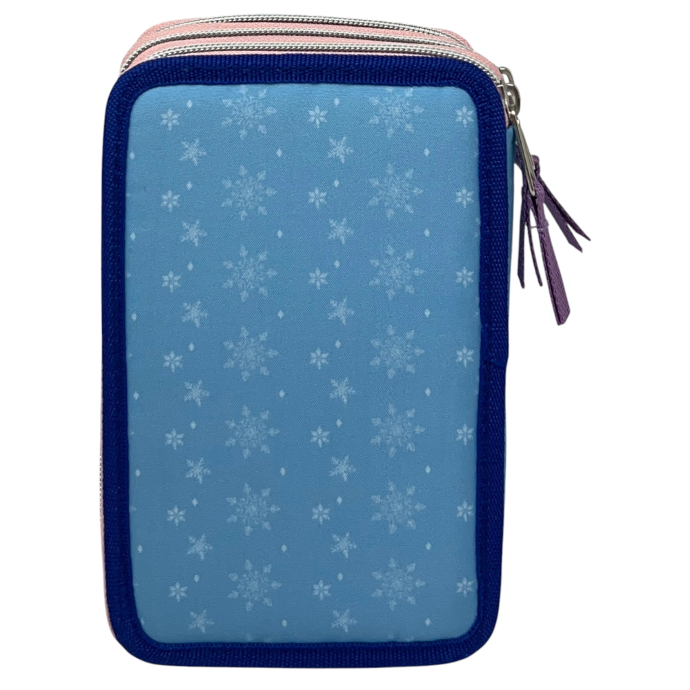 ASTUCCIO SCUOLA FROZEN DISNEY MULTISCOMPARTO 3 ZIP PORTACOLORI GIOTTO - 5556