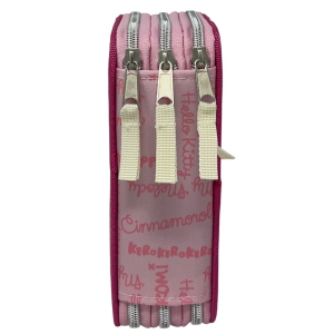 ASTUCCIO SCUOLA HELLO KITTY AND FRIENDS SANRIO MULTISCOMPARTO 3 ZIP PORTACOLORI GIOTTO - 5558