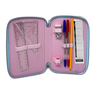 ASTUCCIO SCUOLA MINNIE DISNEY MULTISCOMPARTO 3 ZIP PORTACOLORI GIOTTO - 5559
