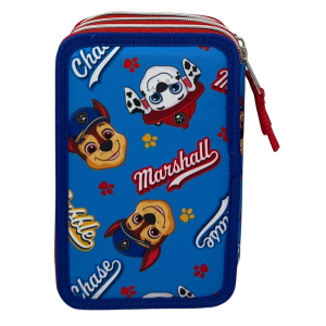 ASTUCCIO SCUOLA PAW PATROL MULTISCOMPARTO 3 ZIP PORTACOLORI GIOTTO - 5560