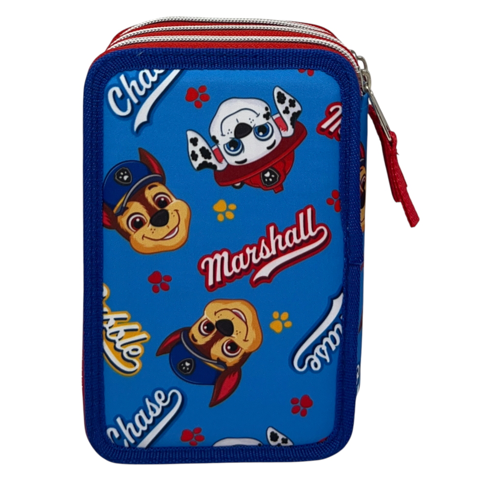 ASTUCCIO SCUOLA PAW PATROL MULTISCOMPARTO 3 ZIP PORTACOLORI GIOTTO - 5560