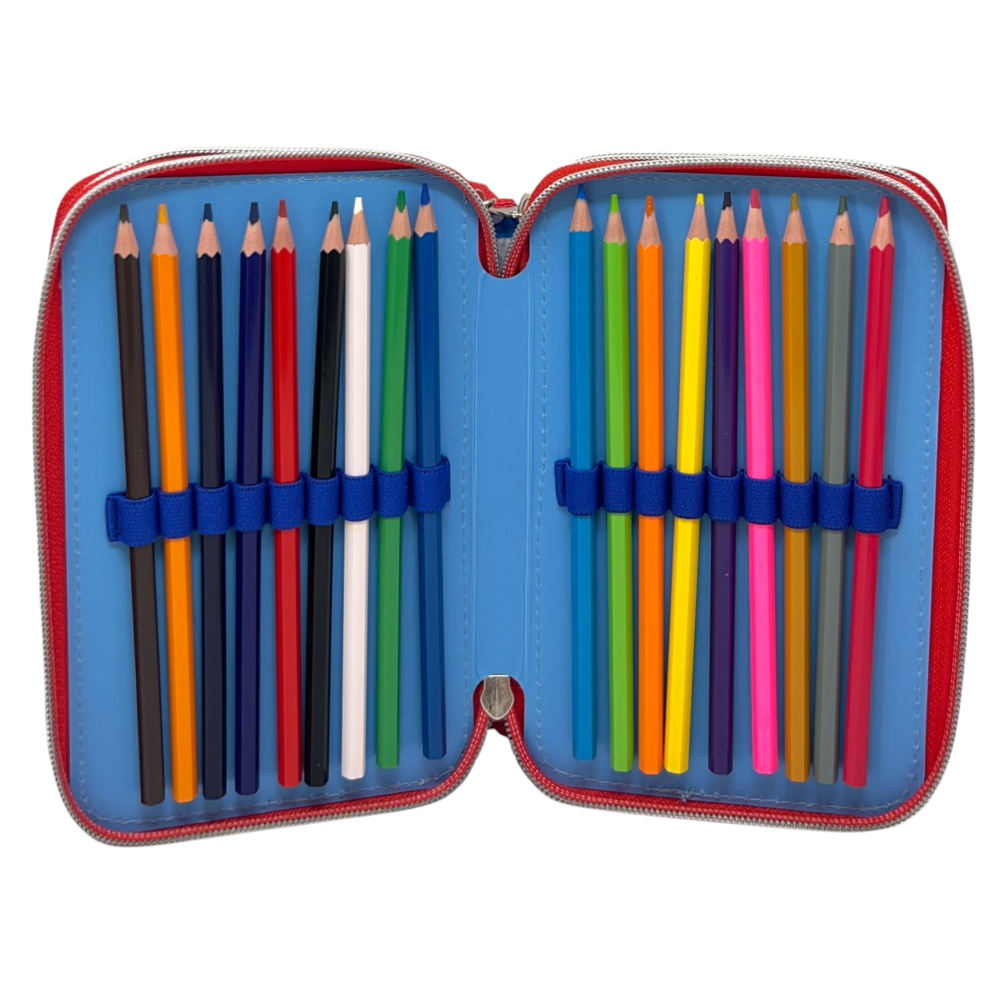 ASTUCCIO SCUOLA PAW PATROL MULTISCOMPARTO 3 ZIP PORTACOLORI GIOTTO - 5560
