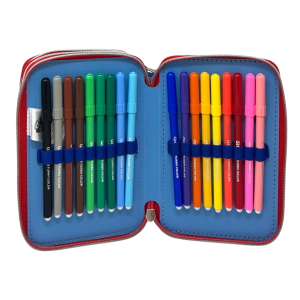 ASTUCCIO SCUOLA PAW PATROL MULTISCOMPARTO 3 ZIP PORTACOLORI GIOTTO - 5560